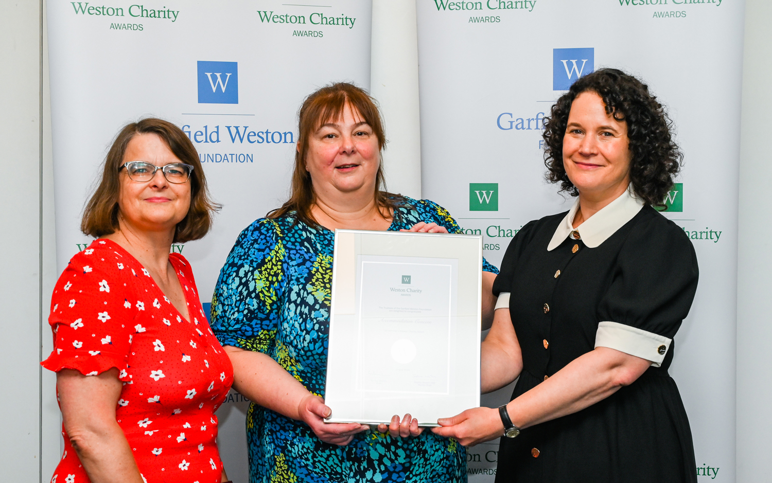 We were awarded at the Weston Charity Awards 2024